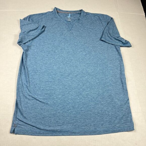 Johnnie O Men’s Featherweight Swim Shirt Blue UPF50 Short Sleeve Sporty Tee M - Picture 2 of 11